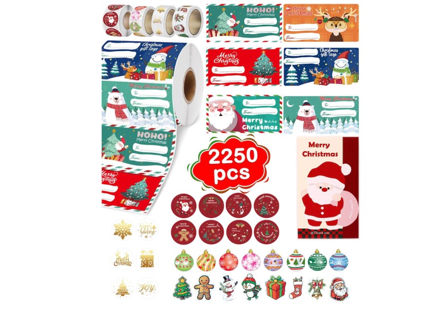 stock photo of christmas gift tags 