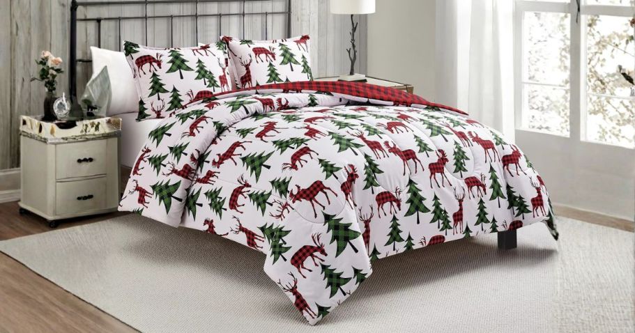 Macy’s Christmas Comforters 3-Piece Sets Only $21.99 in ALL SIZES!