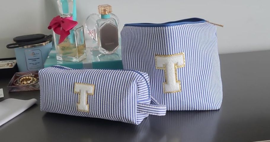 Initial Cosmetic Bag 2-Piece Set Only $6.99 on Amazon (Reg. $19)