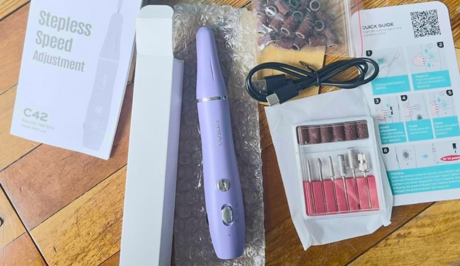 Nail Drill Set Just $5.99 on Amazon | Awesome Stocking Stuffer