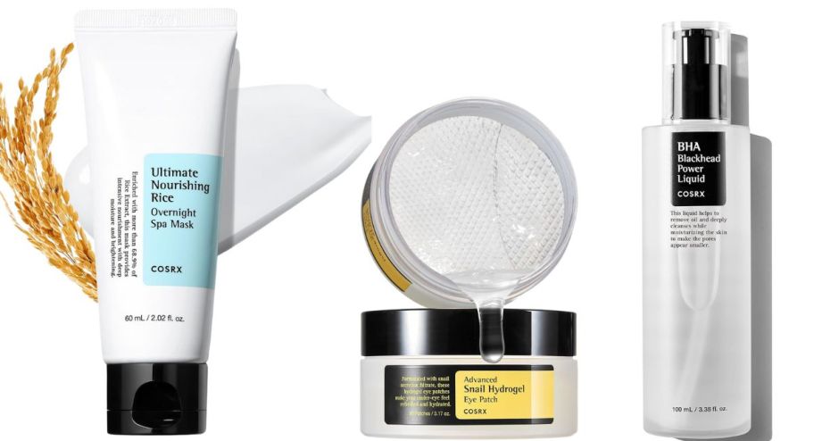 three cosx skincare items 
