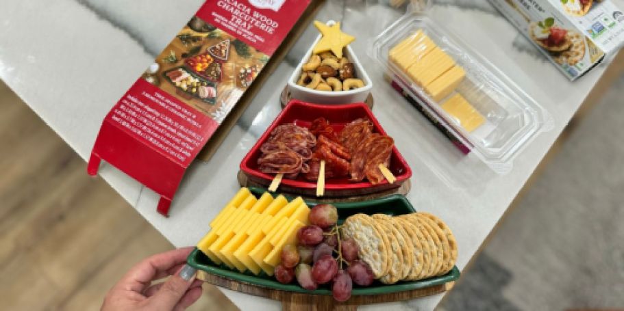 Christmas Wood Charcuterie Boards UNDER $15 on Walmart.com