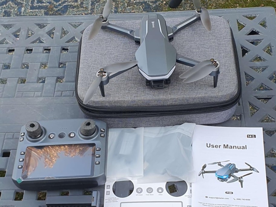 a drone in the box it comes in with the controller and instructions