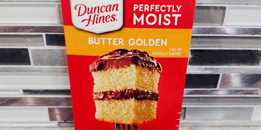 butter golden cake mix box 