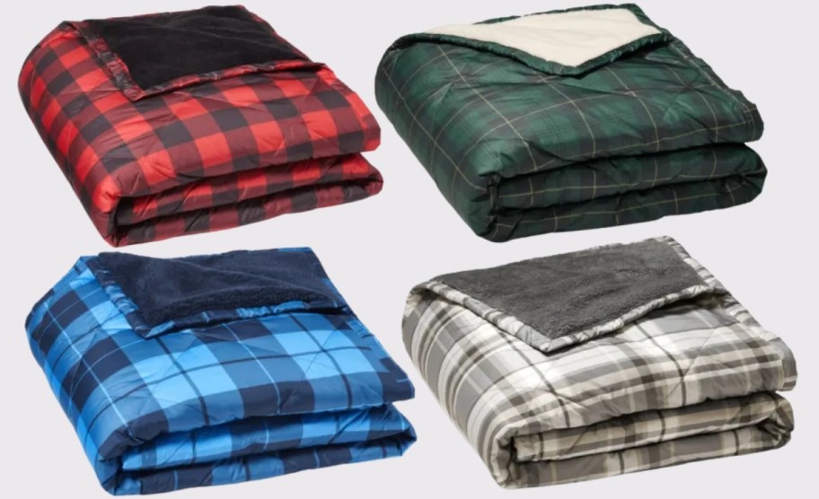 eddie bauer down throws in 4 different designs