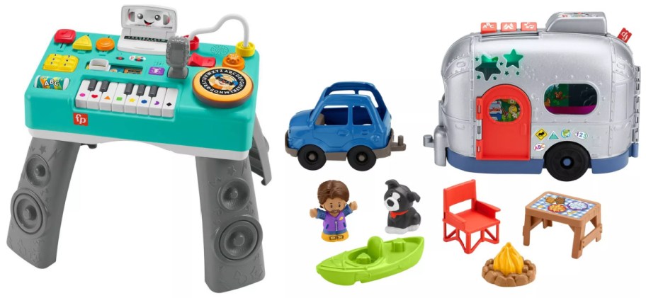 Two Fisher Price toy sets.