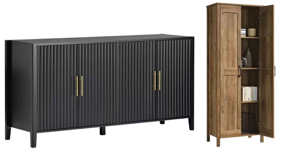 sideboard and cabinet