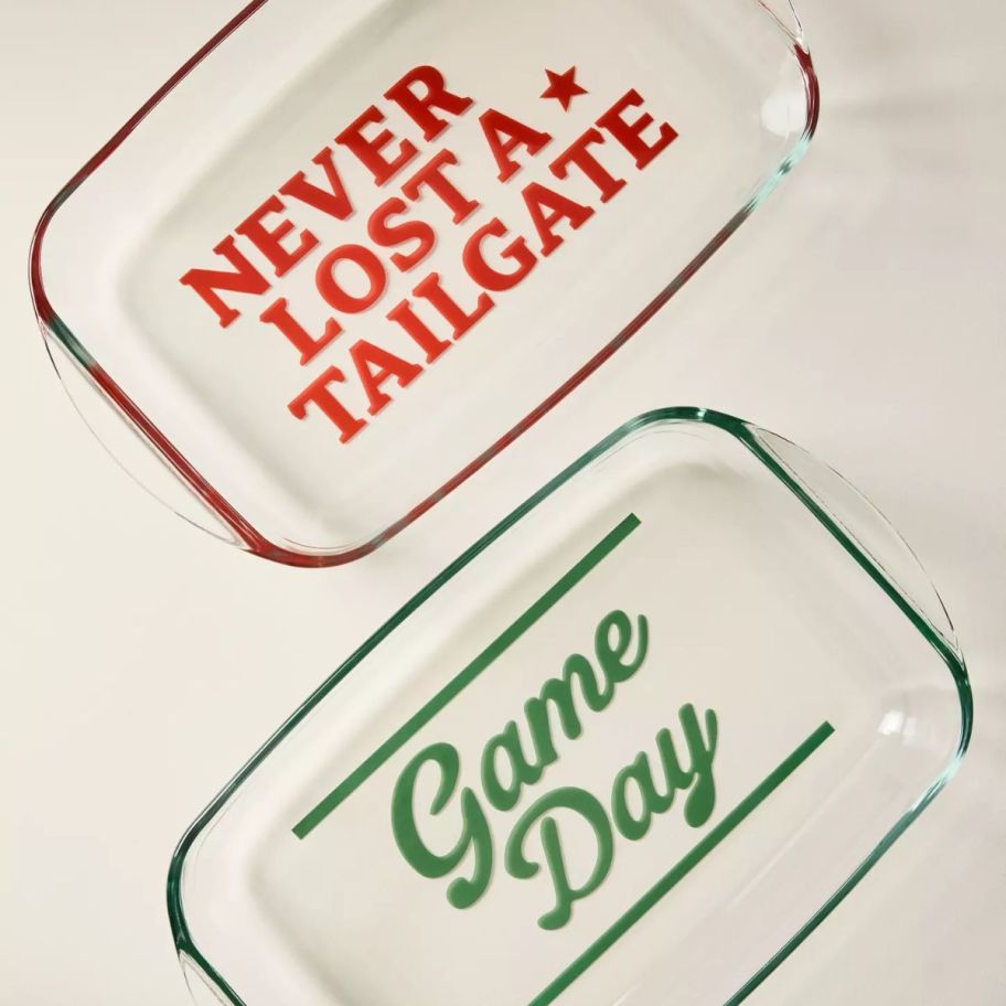 two different wording on game day dishes