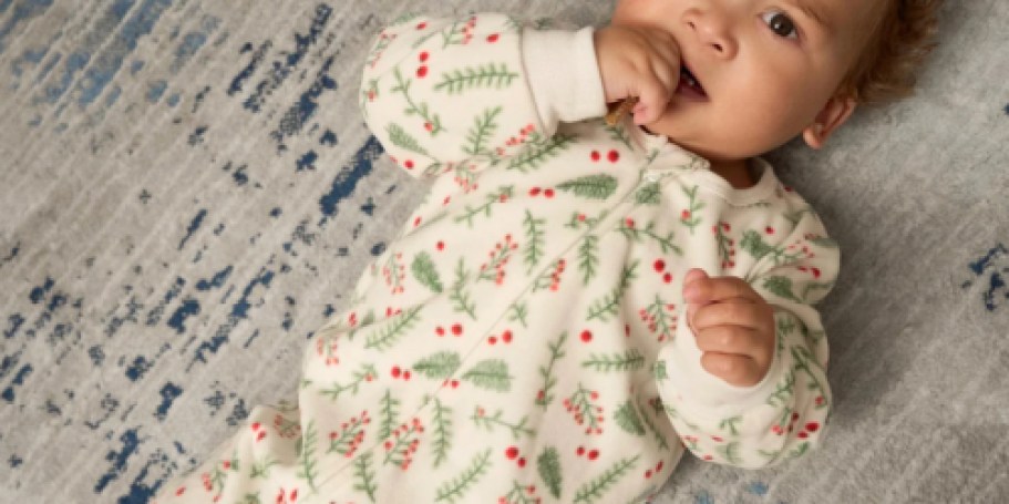 Gerber Footed Pajamas Only $8 | Includes Cute Holiday Styles