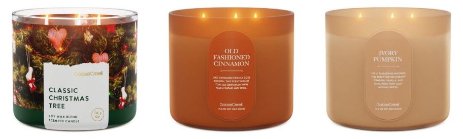 three goose creek candles