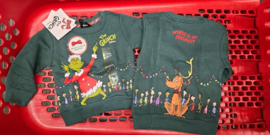40% Off The Grinch Matching Holiday Family Fleece at Target (Fun for Family Photos!)