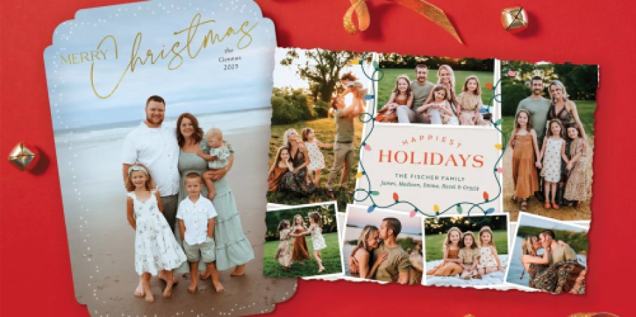 Up to 80% Off Custom Photo Christmas Cards | Prices From 41¢ Each – Today Only!