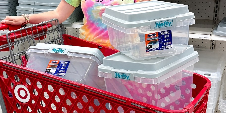 Hefty Storage Bins w/ Stackable Lids from $5 on Target.com – Today Only!