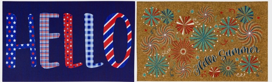 two july 4th doormats