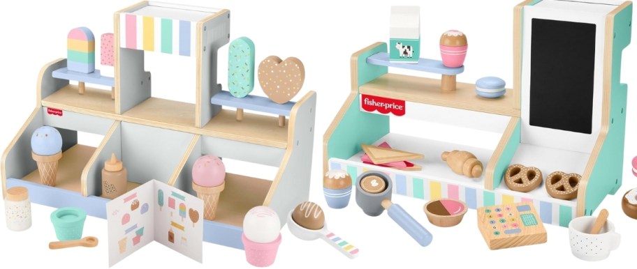 fisher price ice cream and coffee sets
