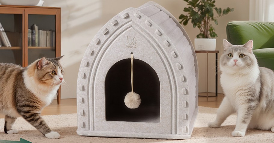 Indoor Felt Cat House Only $11.99 Shipped w/ Amazon Prime