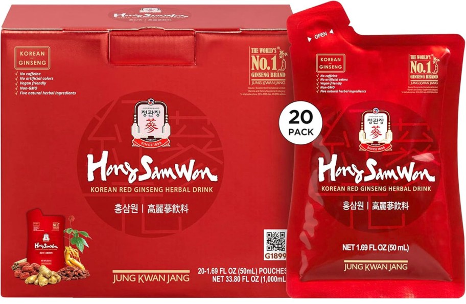 20 pack of ginseng drinks 