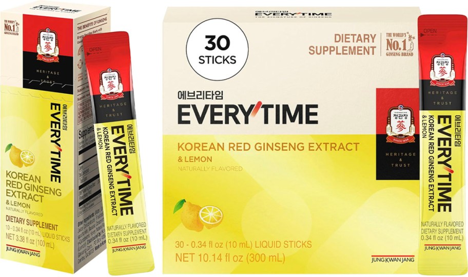 lemon ginseng packet boxes 