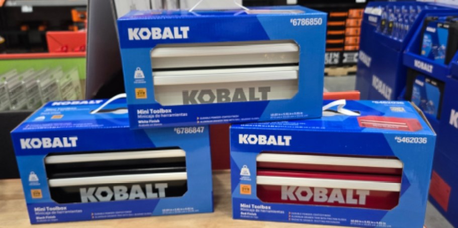 Last Chance: Kobalt Mini Tool Boxes Only $14.98 at Lowe’s