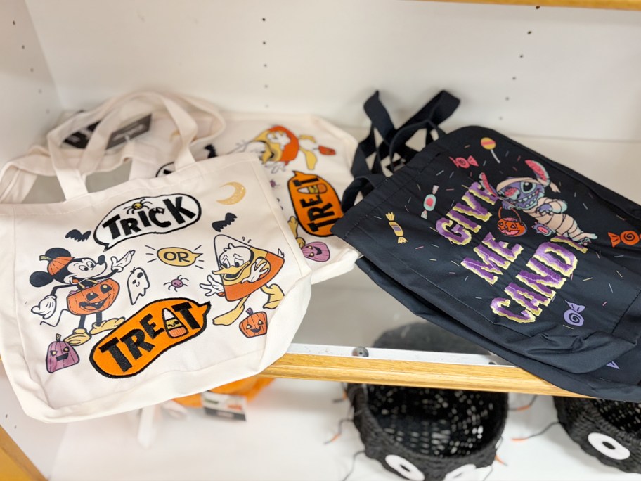 mickey and stitch halloween tote bags 