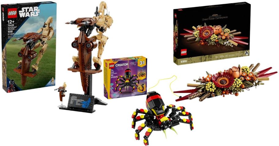 three lego sets