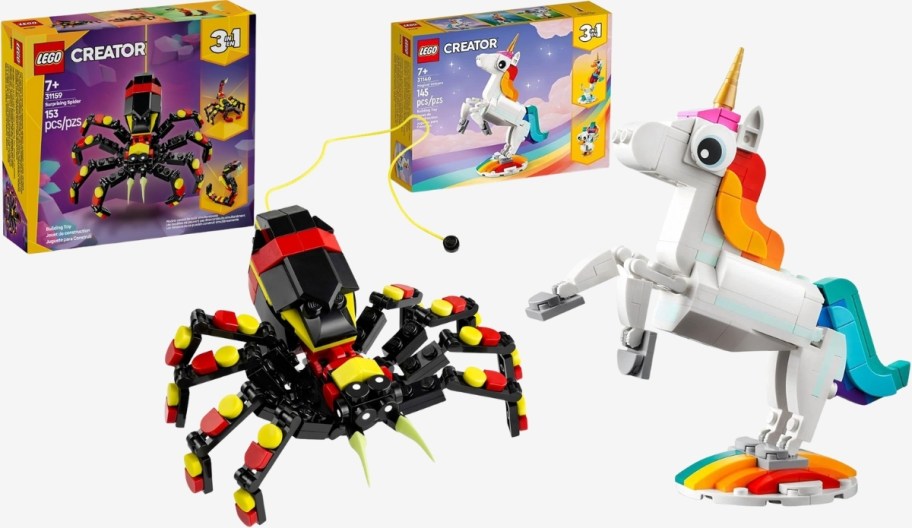 lego 3-in-1 spider & unicorn