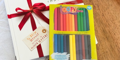 Loopy Hues Crayons 24-Pack Just $14.99 on Amazon | Non-Toxic & Bendable!