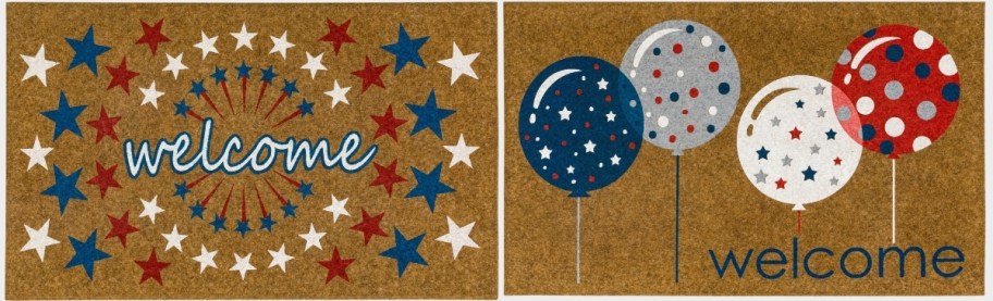 two july 4th doormats