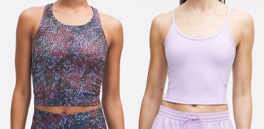 two women in lululemon tank tops