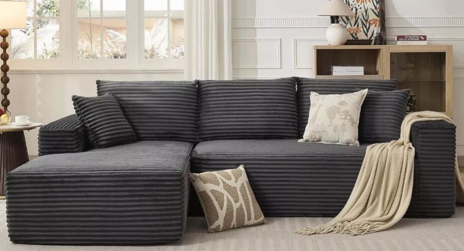 macys black cloud couch