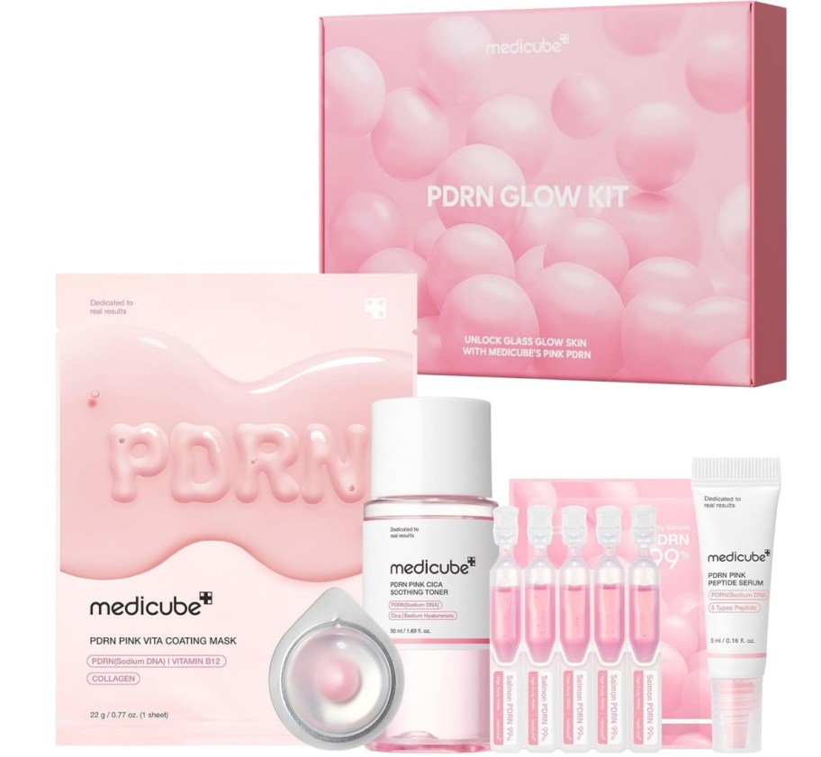 medicube glass glow kit 5 piece set