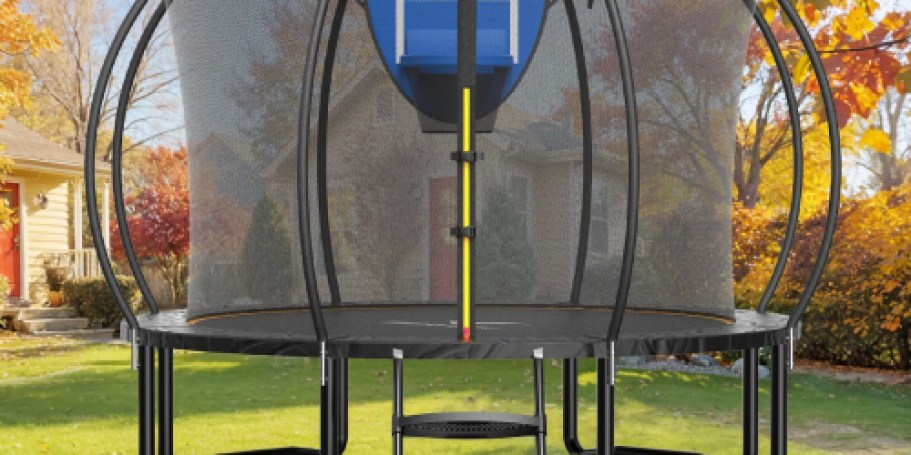 Trampoline w/ Safety Net & Basketball Hoop $99.99 Shipped on Walmart.com (Reg. $400)