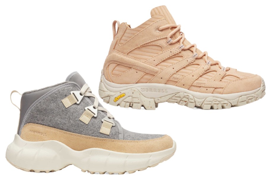 two womens ankle hiking boots