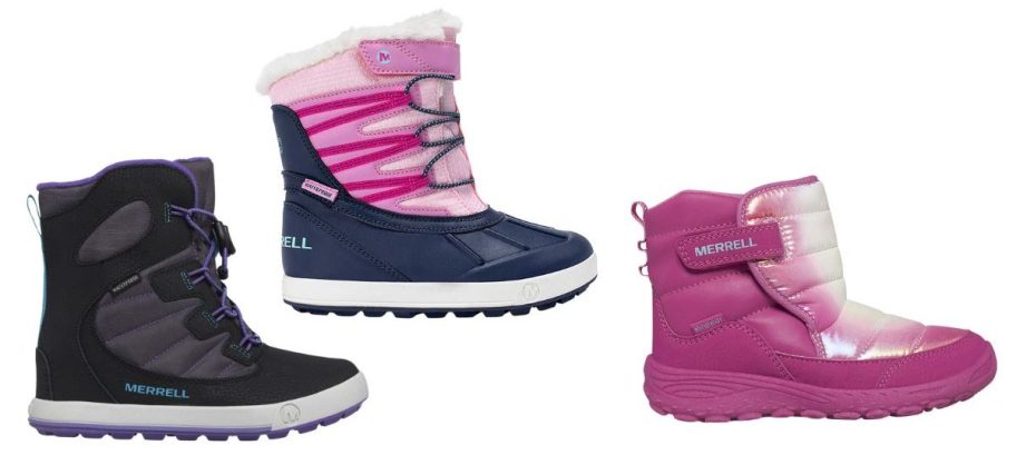 three merrell kids boots