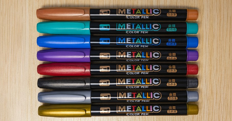 Metallic Markers 8-Pack Just $2 Shipped on Amazon