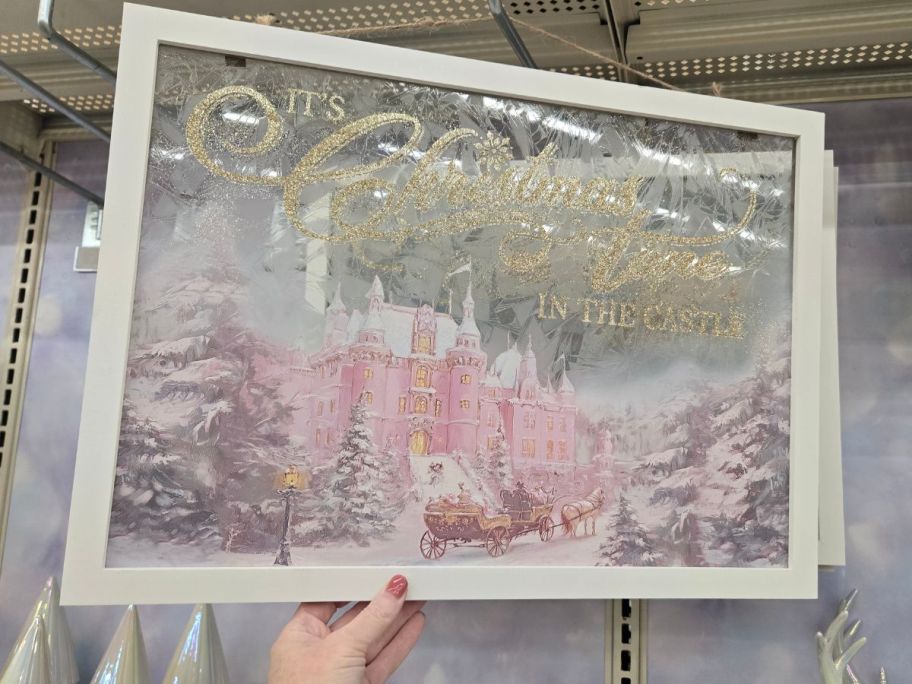 Christmas in the Castle Framed Wall Décor in hand in store