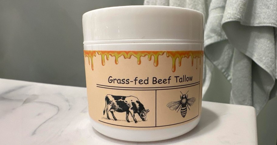 HOT! Beef Tallow Moisturizer 2-Pack Just $9.99 on Amazon (Only $5 EACH!)