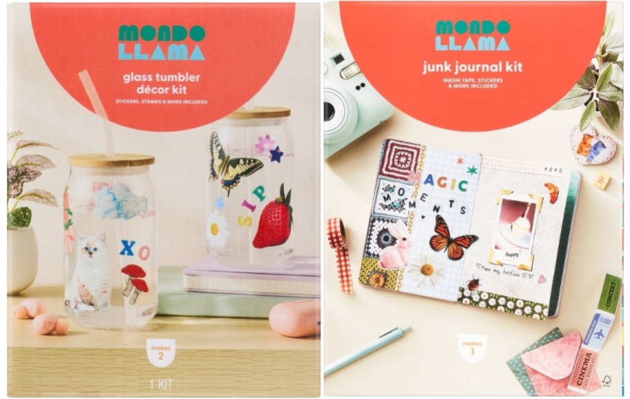 tumbler and junk journal craft kits