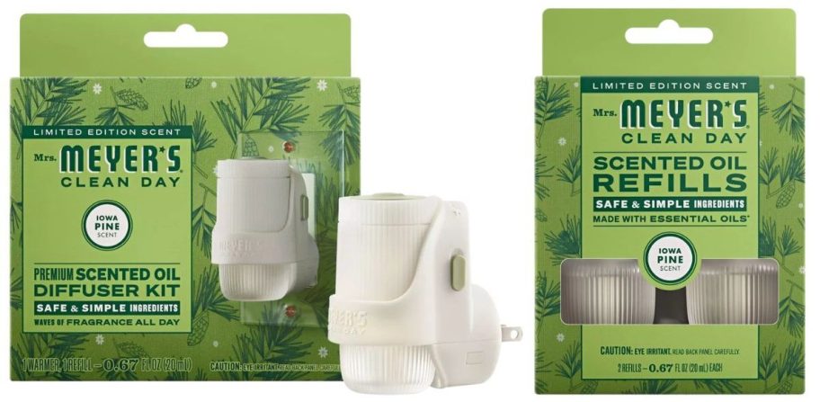 mrs meyers diffusers and starter set in iowa pine