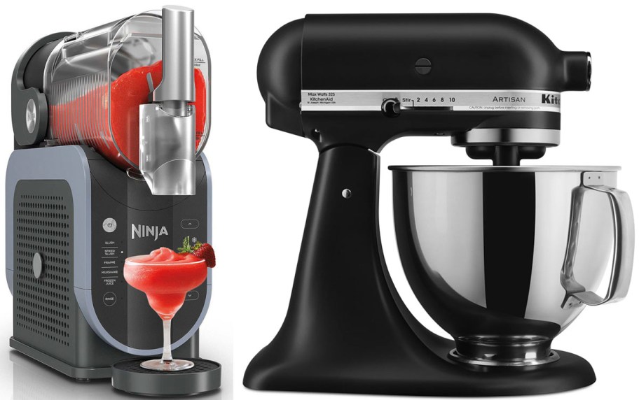 ninja slushi machine and kitchenaid mixer 