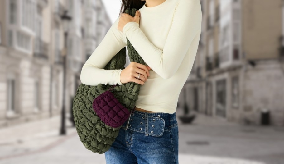 Trendy Quilted Hobo Bag Just $13 on Walmart.com