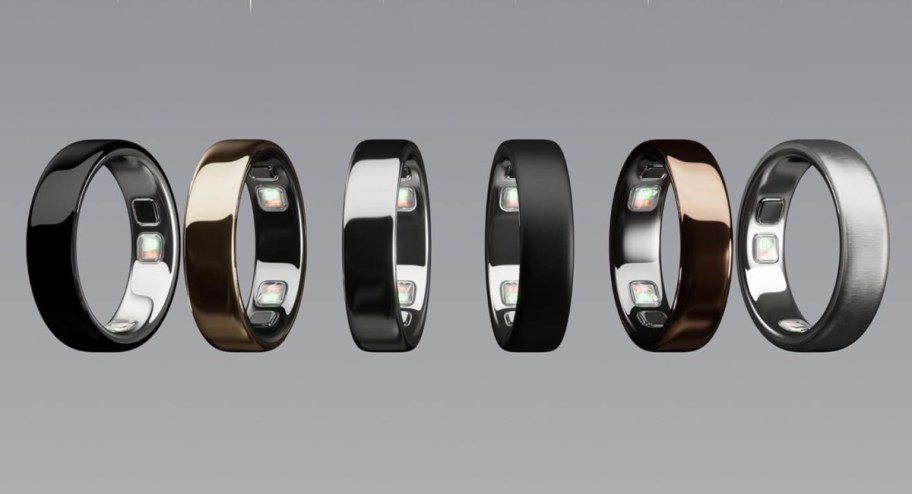 many smart rings in a row