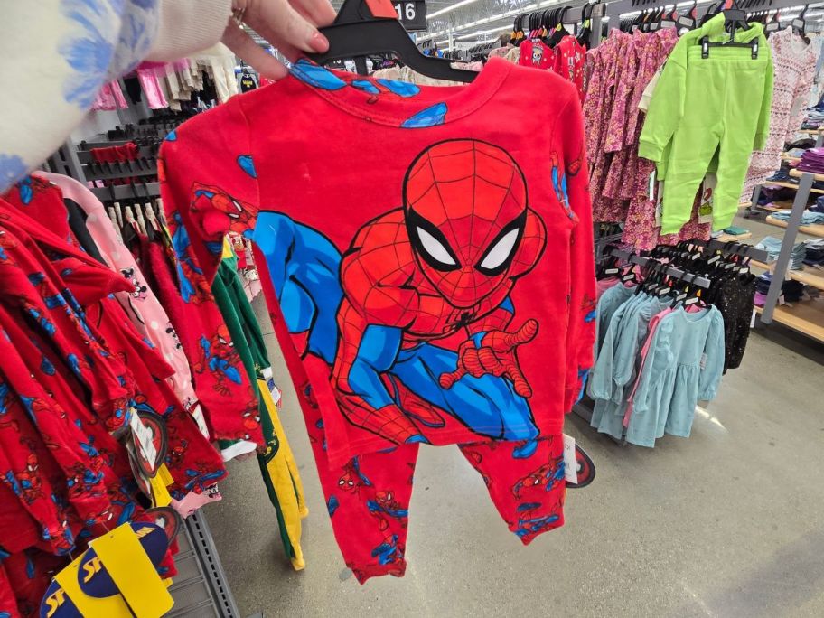 spiderman pajamas in store