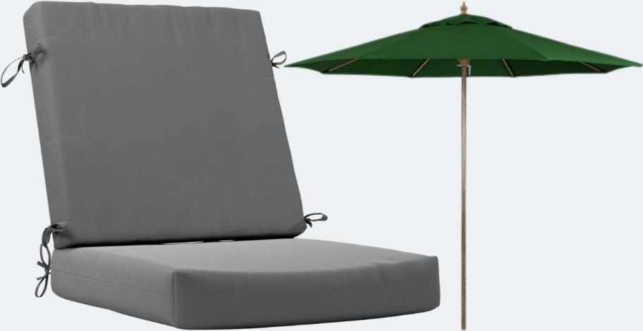 patio dining chair cushion and pario umbrella