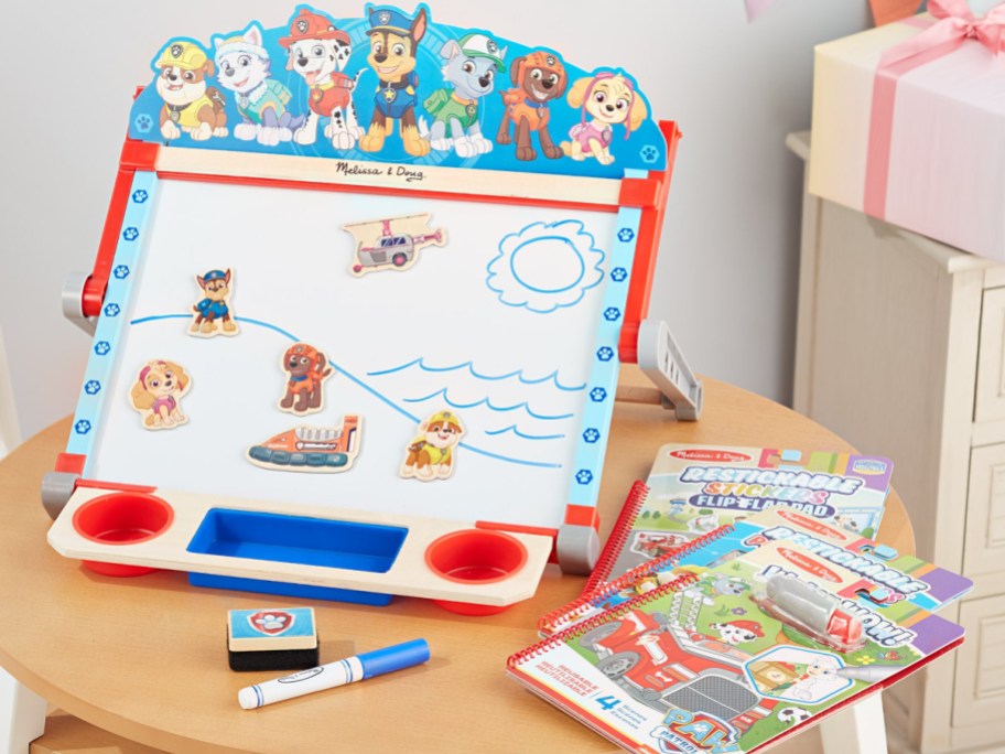 A Paw Patrol art activity toy.