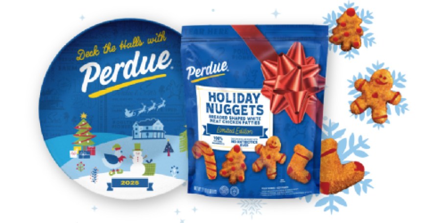 Get Ready! 250 Will Score Limited Edition Perdue Holiday Chicken Nuggets & Collectible Plate at 12PM ET!