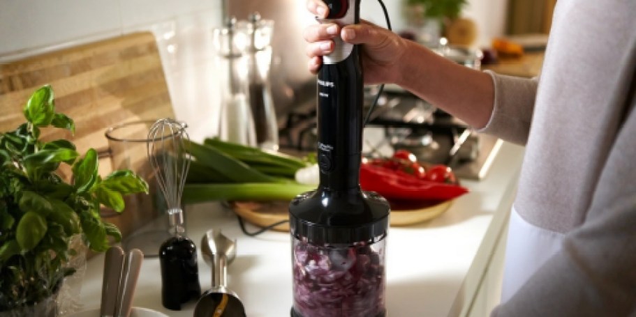 Philips Hand Blender Set Just $69.99 Shipped | Chop, Spiralize, Blend & More
