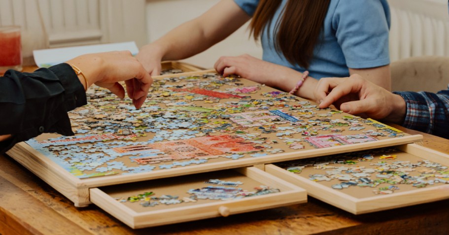 Puzzle Table w/ Drawers & Cover Just $38 Shipped on Amazon