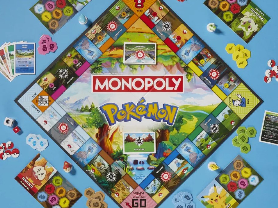 A Monopoly game that is Pokemon edition.