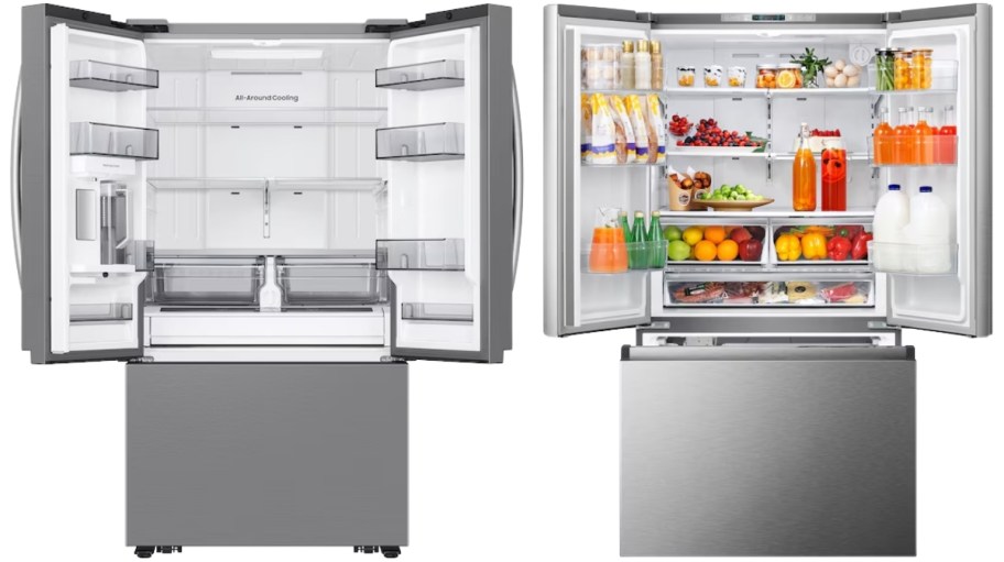 two french door refrigerators